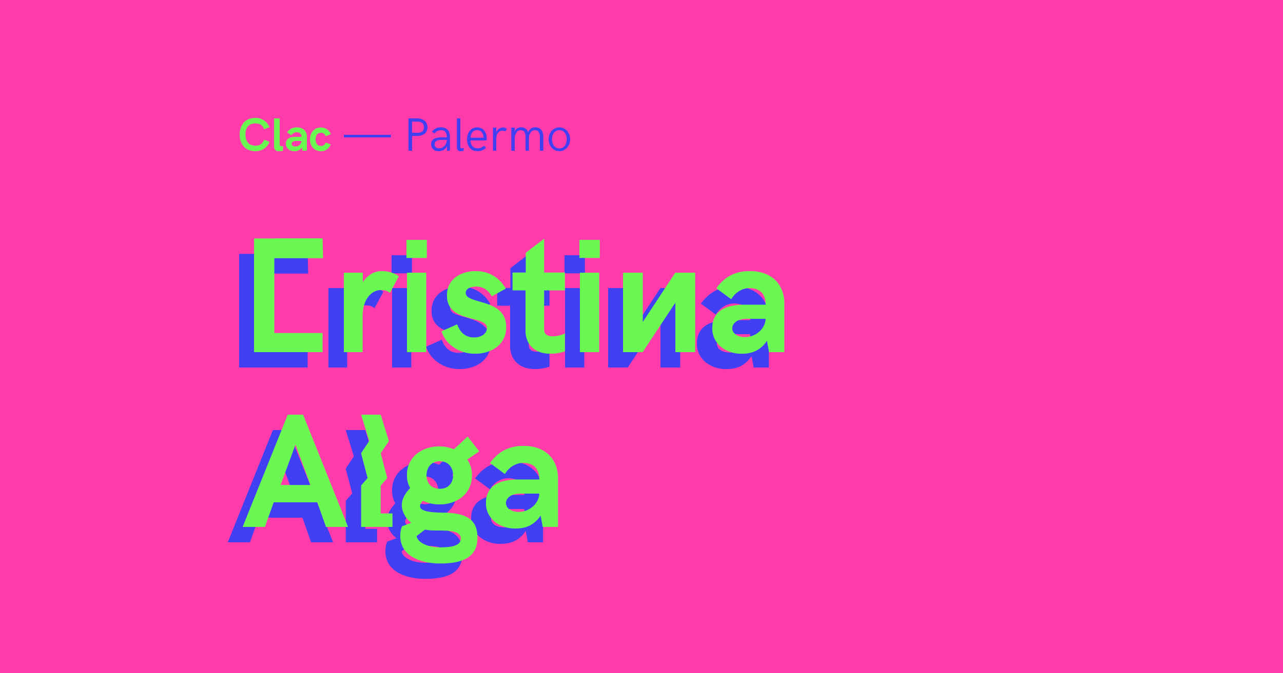 Interview with Cristina Alga — Clac (Palermo)